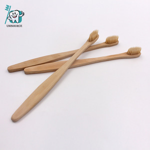 Cepillo de Dientes de Bambú para Adultos, Natural, Biodegradable, Mango Grueso, Manual, con Cerdas de Nailon - Product Image 4