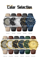 Montres pour hommes POEDAGAR 896, nouvelles arrivées, luxe, étanches, bracelet en cuir, montre à quartz pour hommes, Relogio Masculino