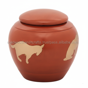 Urnas de latón de alta calidad para gatos y perros, urnas conmemorativas para mascotas para cenizas de gatos y perros, urnas al por mayor a bajo precio - Product Image 1