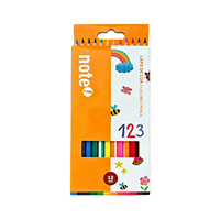 Crayons de couleur hexagonaux, 12 pièces, crayons de couleur en bois brillants standard pour enfants d'âge scolaire, papeterie pour dessin et coloriage, vente en gros