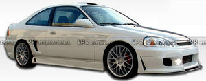 กันชนหน้าเหมาะสำหรับวัสดุกระจกไฟเบอร์ชนิด FAB2 Honda 1999-2000 EK Civic - Product Image 6