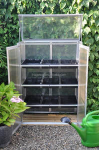 <span class=keywords><strong>Mini</strong></span> <span class=keywords><strong>serre</strong></span> moderne à 3 étages pour jardin, patio, arrière-cour, en aluminium, avec panneau en polycarbonate transparent et plateau pour <span class=keywords><strong>semis</strong></span> - Product Image 6