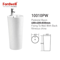 Ensemble WC en céramique monobloc avec cuvette de toilette et lavabo électroplaqué pour salle de bain