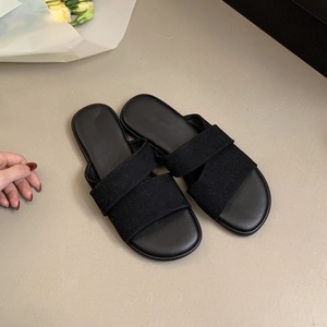 Sandalias Planas y Pantuflas para Mujer, Parte Superior de Microfibra, Novedad de Verano, Estilo Retro, para Playa, Vacaciones y Ocio - Product Image 5