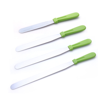 Support logo personnalisé palette de gâteau couteau spatule à glaçage spatule triangulaire grattoir à beurre spatule outil de gâteau