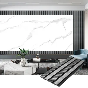 Échantillon de décoration intérieure personnalisable imperméable et insonorisé Panneau mural WPC Panneau mural PS