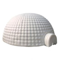Tente de fête gonflable géante Aero Stock Tente de maison gonflable pour événements Tente igloo gonflable interactive avec LED