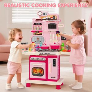 Juego de Cocina para Niños EPT con Sonido y Luz, Estufa, Fregadero, Accesorios de Comida, Juguete de Simulación para Niñas Pequeñas - Product Image 6