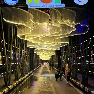 Trang trí tiệc cưới, rèm vải lưới hình chữ <span class=keywords><strong>S</strong></span>, trang trí đèn LED, đèn trang trí trần nhà đám cưới - Product Image 2