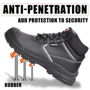 Chaussures de sécurité JIANKUN en cuir microfibre de haute qualité, résistantes à l'huile, au froid, au glissement, anti-écrasement, anti-perforation, avec embout en acier pour hommes, bottes de <span class=keywords><strong>travail</strong></span> - Product Image 3