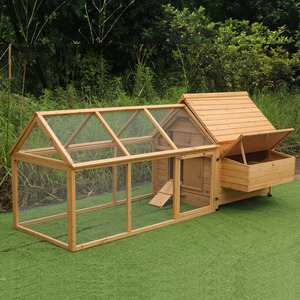 Chuồng gà gỗ rộng rãi cao cấp có chuồng chạy, nhà nuôi gia cầm chắc chắn để nuôi gà trong sân sau và nông nghiệp ngoài trời - Product Image 3