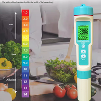 Stylo testeur de qualité de l'eau 7 en 1, pH-mètre numérique/TDS/EC/Salinité/SG/ORP/TEMP, stylo testeur de qualité de l'eau pour aquariums