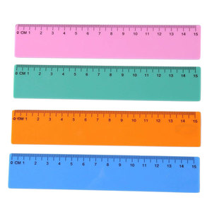 Becol Bán Buôn Trống 15Cm Rắn Màu Cai Trị Giá Rẻ Đo Cai Trị Biểu Tượng Tùy Chỉnh In Nhựa Thẳng Cai Trị Cho Sinh Viên - Product Image 6