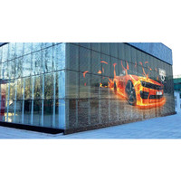 Haute luminosité P2.6 extérieur étanche LED affichage Transparent Led écran verre fenêtre Led publicité vidéo mur 500x1000mm
