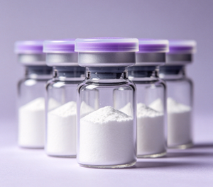 Flacons en verre avec bouchon en cuivre, or violet et argent |   Bouteilles de soins de la peau en poudre lyophilisée, emballages de beauté multi-fonds, vente en gros - Product Image 3