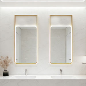 Espejo Inteligente LED Rectangular Largo de Pared, Moderno, Personalizado, con Desempañador, Marco de Acero Inoxidable, Interruptor Táctil, IP44, para Baño, Venta al por Mayor de Fábrica - Product Image 2