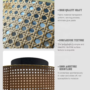 Abat-jour suspendu <span class=keywords><strong>en</strong></span> <span class=keywords><strong>bambou</strong></span> tressé, style industriel moderne et traditionnel, fait main, écologique, pour plafonnier – Vente chaude - Product Image 3