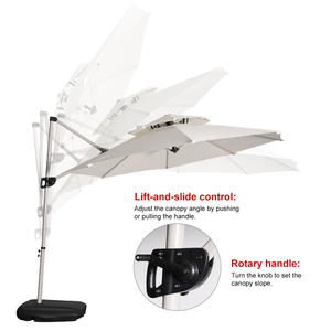 Ngoài trời lớn Roman ô không thấm nước vườn Patio dù che đứng UV bảo vệ phòng khách siêu thị cantilever ô - Product Image 5