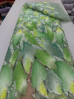 Tissu en dentelle de tulle perlé et pailleté de luxe NI.AI, maille lourde faite à la main pour robes de mariée nigérianes Asoebi