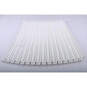 Banda Transportadora Modular de Plástico, Radio de Curvatura Plano, Rejilla S2400, Paso 25.4, PP, POM Acetal, para Sistemas de Transporte de Alimentos - Product Image 3