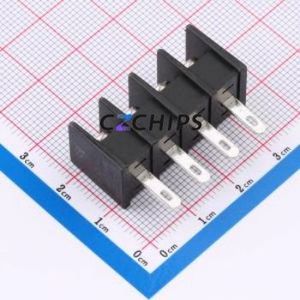 MX25H-7.62-04P-BK01-Cu-S-A Barrier Terminal Block Through hole Component (THT),P=7.62mm Connector Two Sides 7.62mm 1x4P 4P - Product Image 2