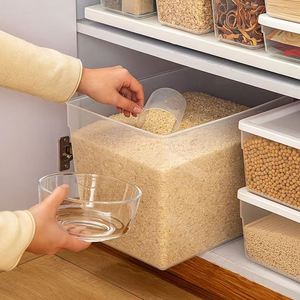 Transparent Pp Food Container Moisture-Proof Kitchen Organizer Dispenser Seal Cereal Preservation <b>Storage</b> <b>Box</b> Custom Logo - Product Image 4