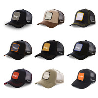 Casquettes de baseball en coton tendance en gros, avec logo brodé personnalisé, patch animal original, maille respirante, ajustées pour le cyclisme – Vente chaude