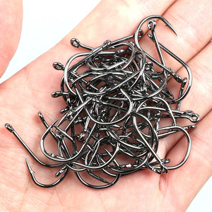 100 Stück Verpackte Angelhaken aus Hochkarbon-Stahl mit Widerhaken, <span class=keywords><strong>Iseama</strong></span>-Haken für Meeresfischerei, Anti-Rutsch-Fischhaken, Großhandel ab Werk - Product Image 3