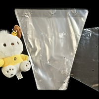 Sac d'emballage en plastique transparent en CPP trapézoïdal pour bouquet de fleurs fraîches, imprimé vert personnalisé, recyclable, haute qualité, Jufeng