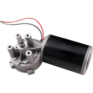 12V 24V 63mm 76mm 60mm Factory Custom DC <b>Worm</b> Gear Motor Different Diameter Size Low Noise Stable Output Motor - Product Image 3