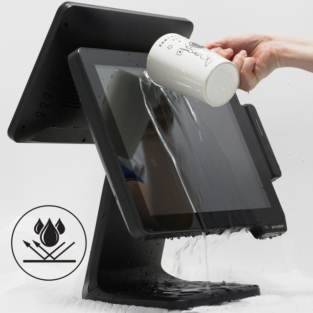 Point of Sale All in One Touch Screen POS System Android Windows Dual Display  POS Terminal System for Small Retail Store