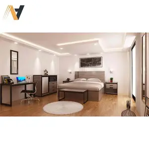 Individuelles modernes 3-4 und 5-Sterne-Schlafzimmer-Set Möbel für Luxushotelprojekte  Hotelmöbelherstellung