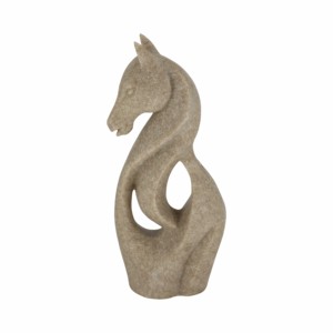 Scultura di Cavallo Audace con Design Fluido e Corpo Curvo, Ornamento Chic per Arredamento Soggiorno, Statua d'Arte per Ufficio Domestico - Product Image 4