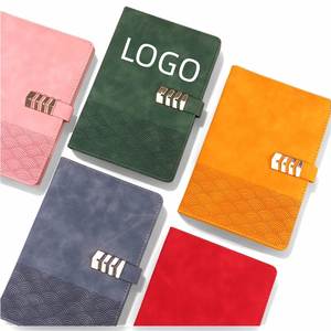 High Quality Emboss Logo A5 With Straps Pen Cases Journal Diary Notebook Hard Cover Printed Logo <b>Note</b> <b>Book</b> PU Leather Notebook - Product Image 1