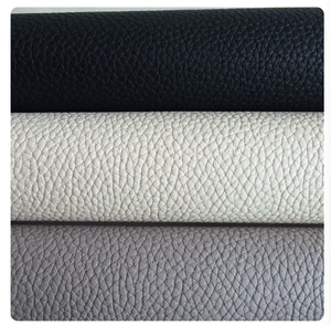 Cuir synthétique PVC imperméable, cuir silicone sans solvant, motifs gaufrés grain litchi, revêtement pour chaises et meubles - Product Image 3