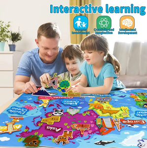 Pour l'éducation précoce des enfants transfrontalière : Pack de <span class=keywords><strong>jeu</strong></span> en feutre 3D DIY, Tableau d'activités 104x75cm, Thème Ferme - Product Image 4
