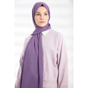 Lavender Crepe <b>Shawl</b> Luxury <b>Ethnic</b> Jersey Fabric Glitter Printing Pattern for Spring Summer Winter Lady's Arab Hijab - Product Image 2