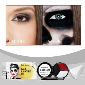 Eelhope Halloween <span class=keywords><strong>pintura</strong></span> fiesta baile <span class=keywords><strong>cara</strong></span> Horror payaso maquillaje Kit - Product Image 1