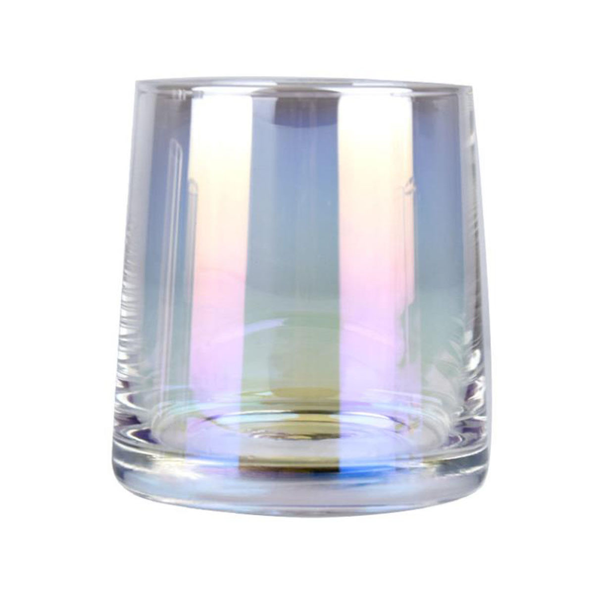 Luxury Empty Unique Holographic Rainbow Glass Candle Jars