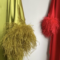 Abaya de luxe pour femmes d'Arabie Saoudite, robe de soirée élégante à manches longues avec châle en plumes, taille unique, robe de bal numérique de Dubaï longue jusqu'au sol