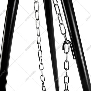 Trépied de brasage suspendu en plein air, foyer réglable, robuste, <span class=keywords><strong>Barbecue</strong></span> allemand pour la cuisson du <span class=keywords><strong>Barbecue</strong></span> au feu de camp - Product Image 6