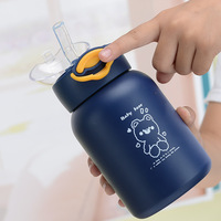Gobelet isotherme pour enfants en acier inoxydable en forme de canard avec couvercle pop-up et poignée, 350 ml, 420 ml, longue conservation de la chaleur, gobelet sous vide