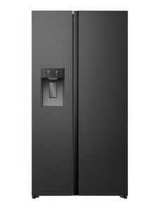 Réfrigérateur côte à côte 513L, sans givre, en acier inoxydable, avec distributeur d'eau, éclairage LED, multi-compartiments, appareil électroménager - Product Image 1