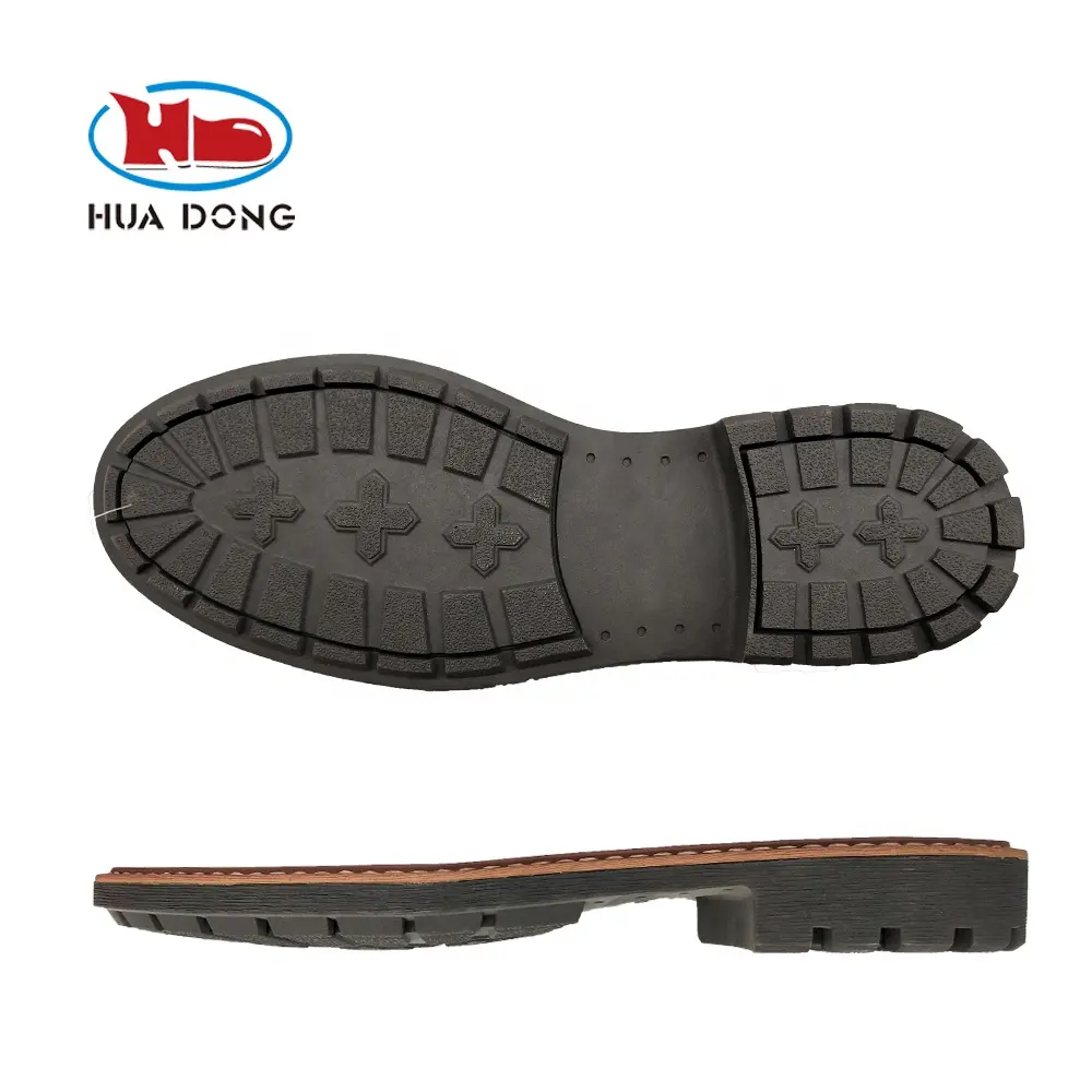Sole Expert Huadong Suela-zapatilla de vestir clásica, Suela para zapatos de Makingg TPR, Suela de cuero, diseño con ribete