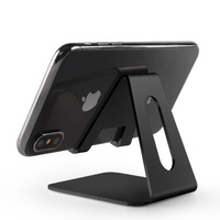 Support de téléphone et tablette en métal pour bureau, base de charge créative en alliage, idéal pour le streaming en direct, la photographie et le visionnage de films