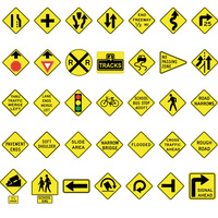 Panneaux de signalisation routière personnalisés, panneaux triangulaires réfléchissants de signalisation routière, panneaux de chantier