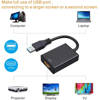 Adaptateur USB3.0 vers HDMI Adaptateur convertisseur USB vers HDMI Adaptateur vidéo multi-affichage pour projecteur d'ordinateur portable Windows