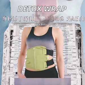 Paquete de aceite de ricino Compresa Kit de equipo térmico Reutilizable Comfort <span class=keywords><strong>Sleep</strong></span> Fit Cinturones elásticos de algodón orgánico para desintoxicación del hígado - Product Image 3