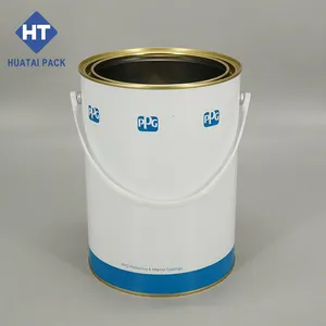 1 Gallon Paint Tin Cans With Lid 5 Liter Metal Tin Can Wholesale