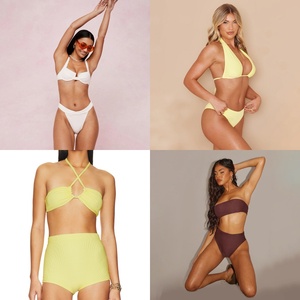 סט ביקיני במידות גדולות לנשים, עיצוב חדש, חוטיני, שני חלקים, שליטה בבטן, ריפוד נשלף, ספנדקס/פוליאסטר, הדפס דיגיטלי - Product Image 4